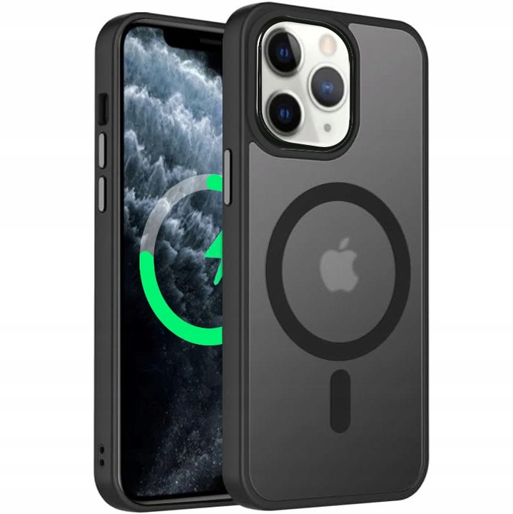 Etui do iPhone 11 do MagSafe MATT WZMACNIANE 360° PREMIUM CASE + Szkło 9H
