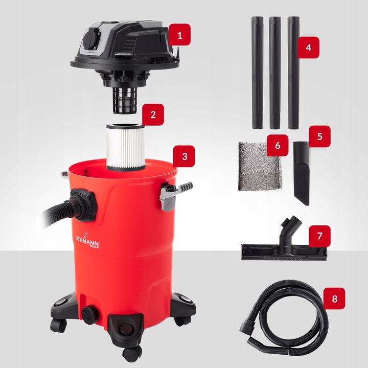 ODKURZACZ PRZEMYSŁOWY BEZWORKOWY GNIAZDO Z OTRZĄSACZEM PYŁU GIPSU