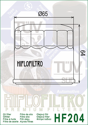 FILTR OLEJU HIFLOFILTRO HF204