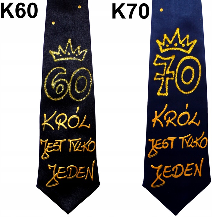 PREZENT NA URODZINY KRAWAT 18 30 40 50 60 70