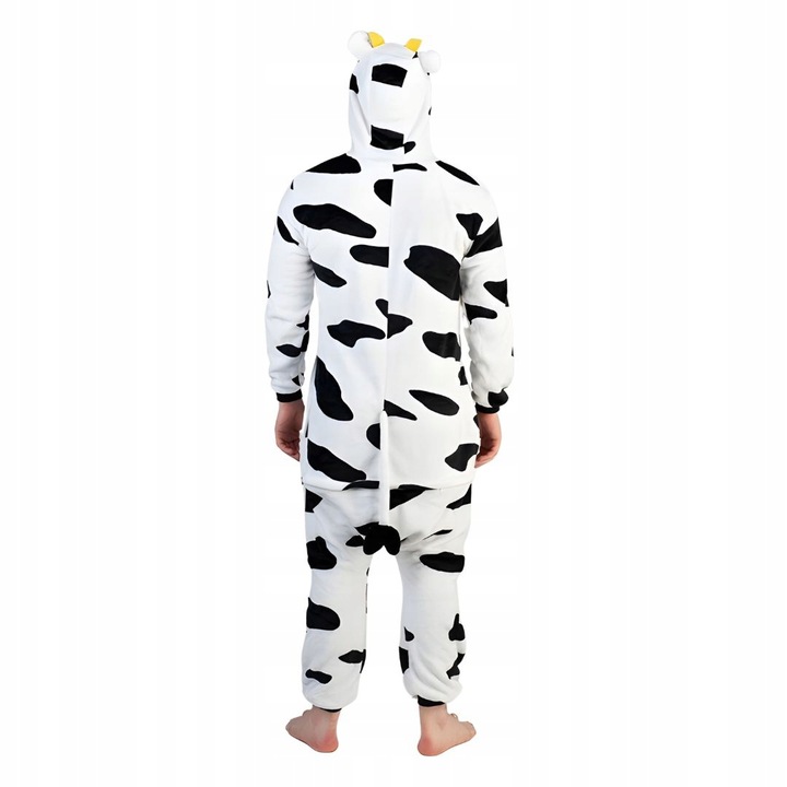 Piżama Onesie Kigurumi Kostium Przebranie Krowa XL: 175-185cm