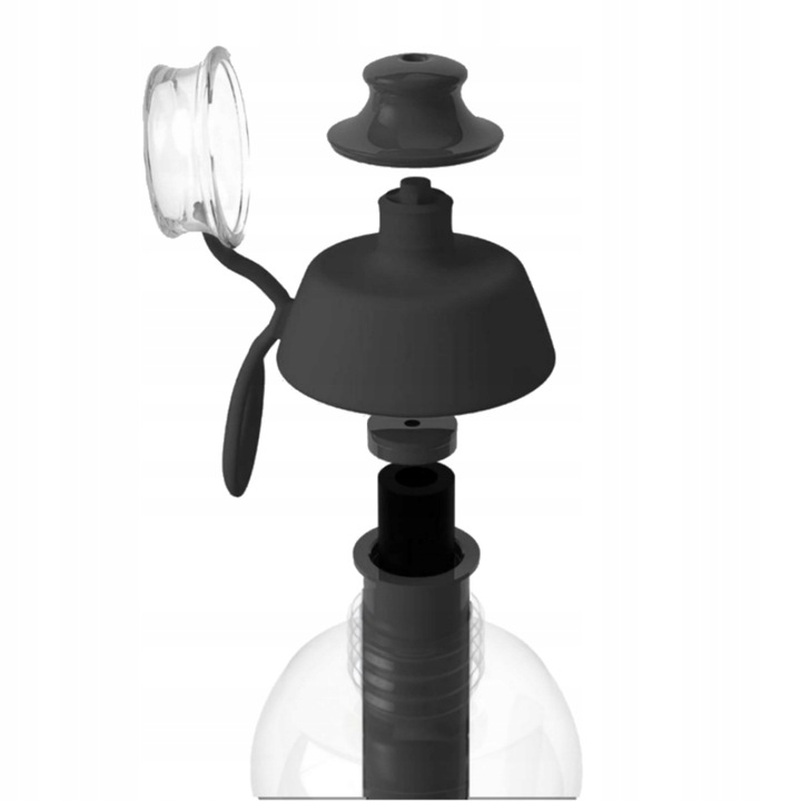 Dafi Soft butelka filtrująca na wodę bidon + wkład filtrujący czarna