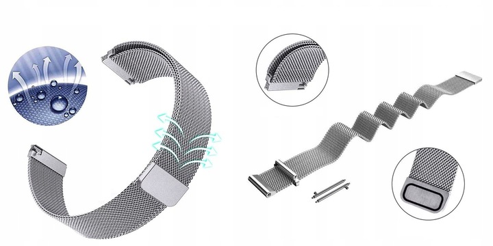 PASEK DO GARMIN VENU 2 3/ VIVOACTIVE 4 45mm Forerunner 265 46mm KOLORY 22MM