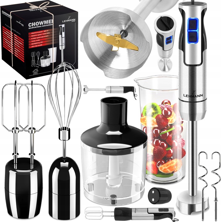MOCNY BLENDER RĘCZNY WIELOFUNKCYJNY MIKSER NAJMOCNIEJSZY SILNIK OSTRZE