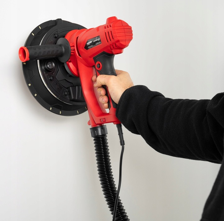 SZLIFIERKA DO GIPSU GŁADZI TYNKÓW TYNKU LED PRO Z ODSYSANIEM PYŁU