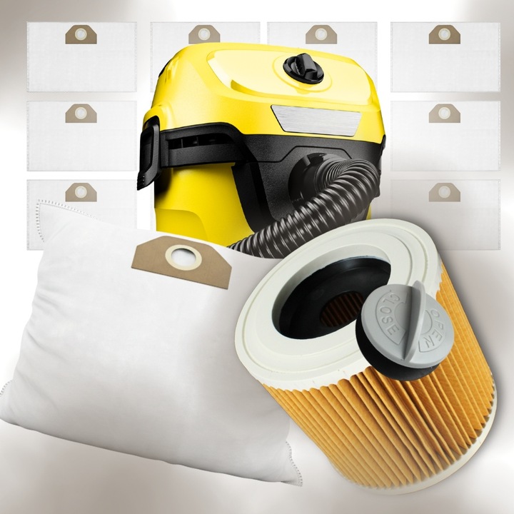 12X WORKI DO ODKURZACZA KARCHER WD3 WD2 PLUS FILTR WOREK KARCHER