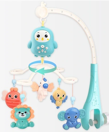 KARUZELKA KARUZELA MUZYCZNA DLA DZIECI SÓWKA DO ŁÓŻECZKA POZYTYWKA Z PILOT