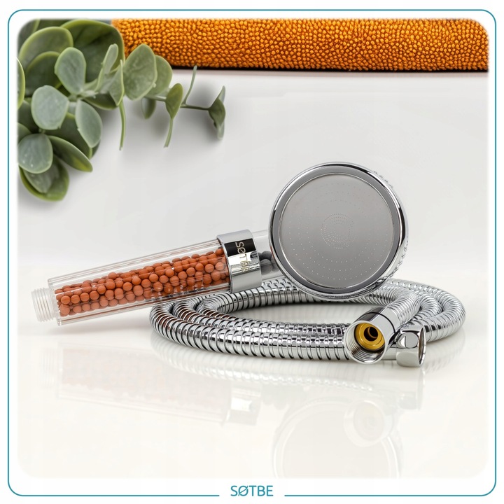 Słuchawka prysznicowa Wysokociśnieniowa 3W1 z filtrami Oszczędzająca Wodę