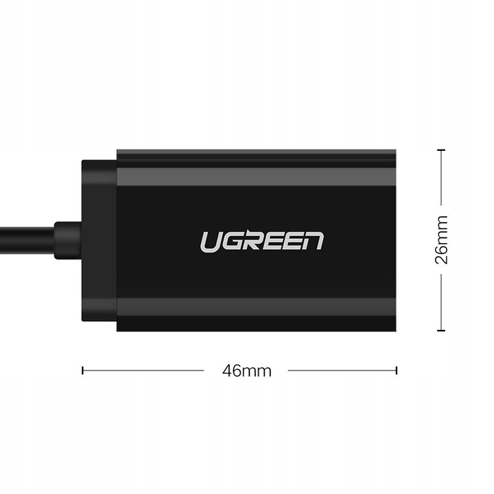 Karta dźwiękowa USB ZEWNĘTRZNA Do Laptopa komputera Adapter Jack UGREEN