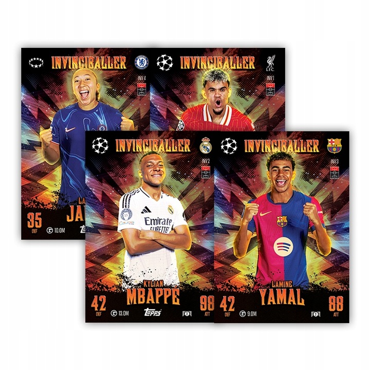 Mega Puszka Match Attax Extra 2025 nr 2 The Invinciballers Karty Topps UEFA