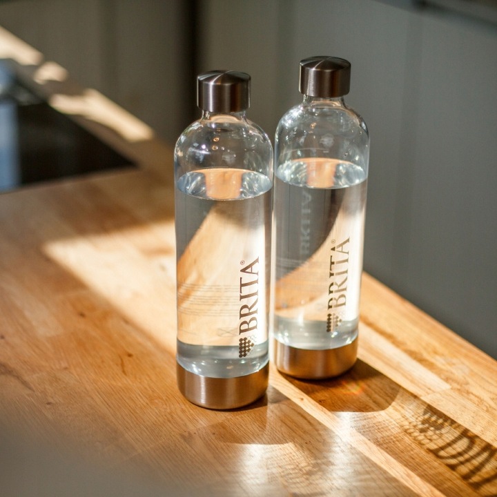 Zestaw 2 butelki plastikowe PET BRITA sodaONE 1l do saturatora