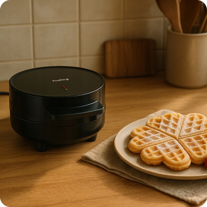 GOFROWNICA GOFRY SERCA 1200W NIEPRZYWIERAJĄCA POWŁOKA HUSLOG