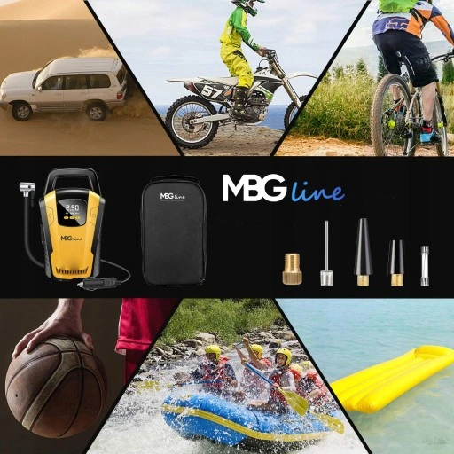 KOMPRESOR SAMOCHODOWY Pompka Sprężarka 12V LED LCD