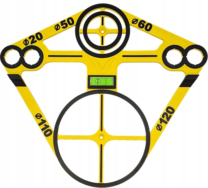 Szablon wzornik otworów GEBERIT do płytek toaleta mocny łazienka