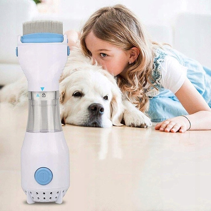 GRZEBIEŃ NA WSZY GNIDY PCHŁY ELEKTRYCZNY FILTR ODKURZACZ TERMINATOR