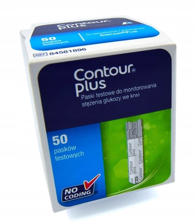 Contour Plus paski do pomiaru glukozy 50 sztuk