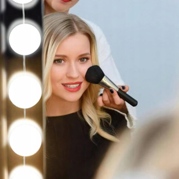 10x ŚWIATEŁKA LAMPKI LED NA LUSTRO TOALETKI 10 Poziomów Jasności 4,5M