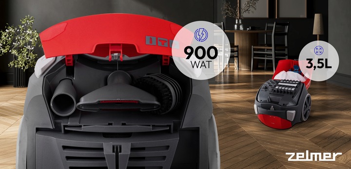 ODKURZACZ WORKOWY ZELMER ANTEK TRADYCYJNY Z FILTREM HEPA +KOŃCÓWKI ECO