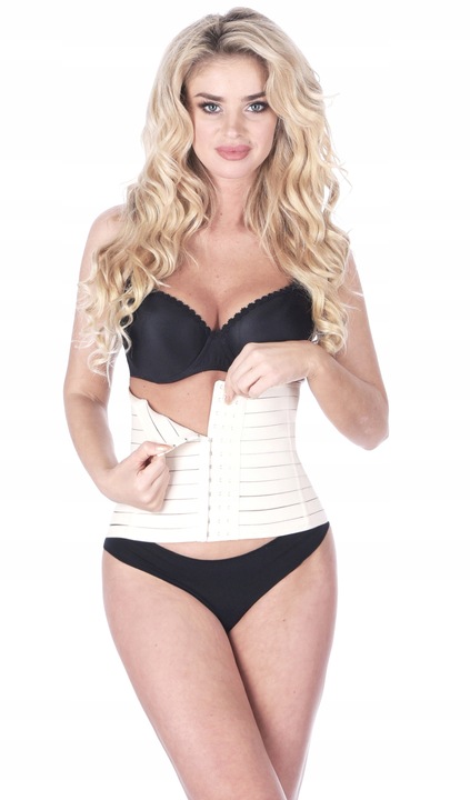 Orirose PAS gorset mocno WYSZCZUPLAJĄCY brzuch talię poporodowy Z REGULACJĄ