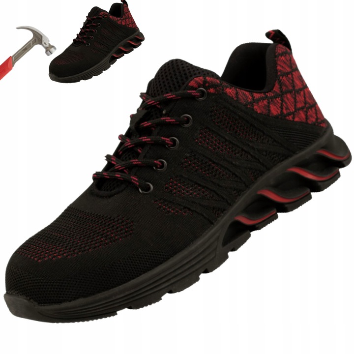 Półbuty ROBOCZE męskie buty ochronne bhp LEKKIE sportowe z NOSKIEM S1 r.43