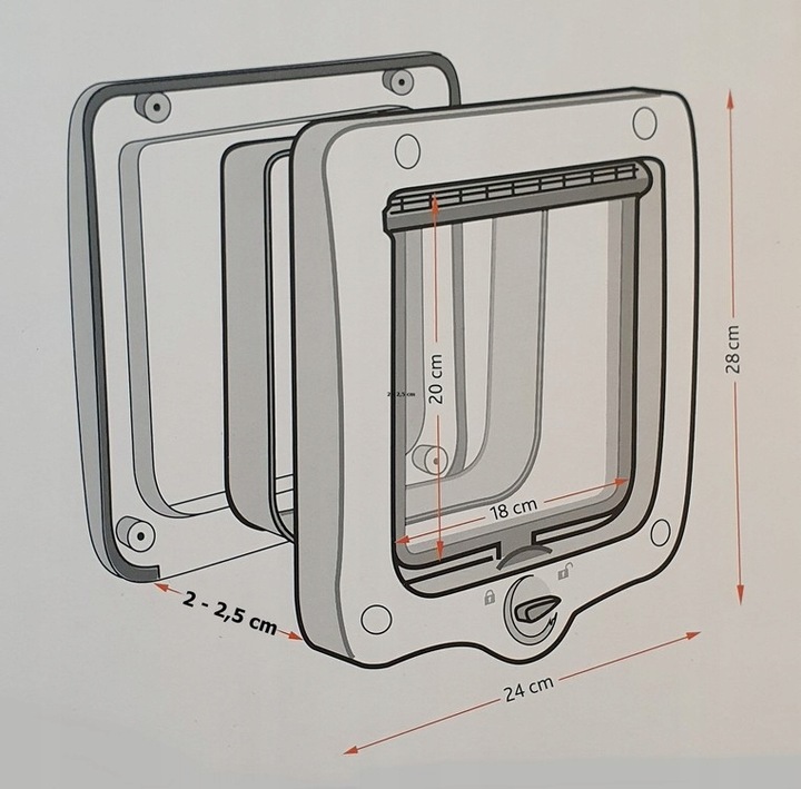 TRIXIE DRZWICZKI WAHADŁOWE 4-WAY Z TUNELEM XL