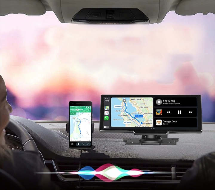 MONITOR SAMOCHODOWY RADIO ANDROID AUTO CARPLAY NAWIGACJA USB WIFI