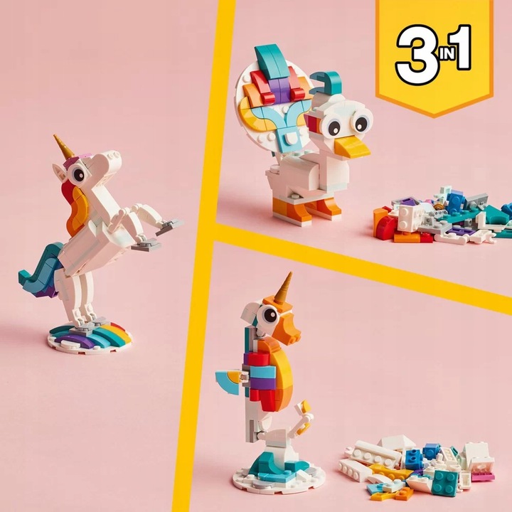 Lego klocki CREATOR 31140 Magiczny jednorożec