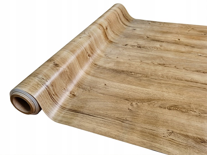 Okleina Samoprzylepna PCV Na Drzwi Dąb RIBBEC Renowacja Mebli Szer