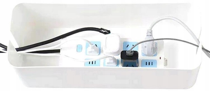 Elegancki POJEMNIK ORGANIZER schowane kable listwy