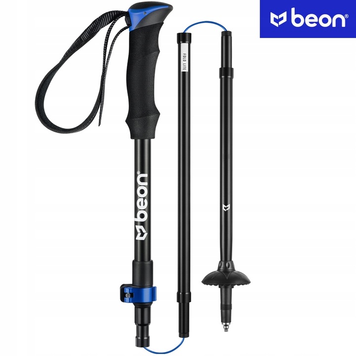 KIJE TREKKINGOWE SKŁADANE REGULOWANE KIJKI W GÓRY TURYSTYCZNE ALUMINIOWE