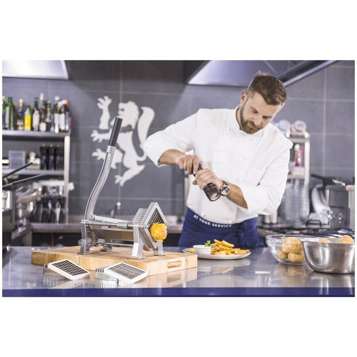 KRAJALNICA DO ZIEMNIAKÓW WARZYW FRYTEK 3 OSTRZA DO KROJENIA W SŁUPKI