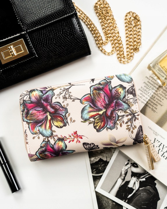 Portfel Peterson z eko skóry damski prezent na dzień matki pojemny z RFID