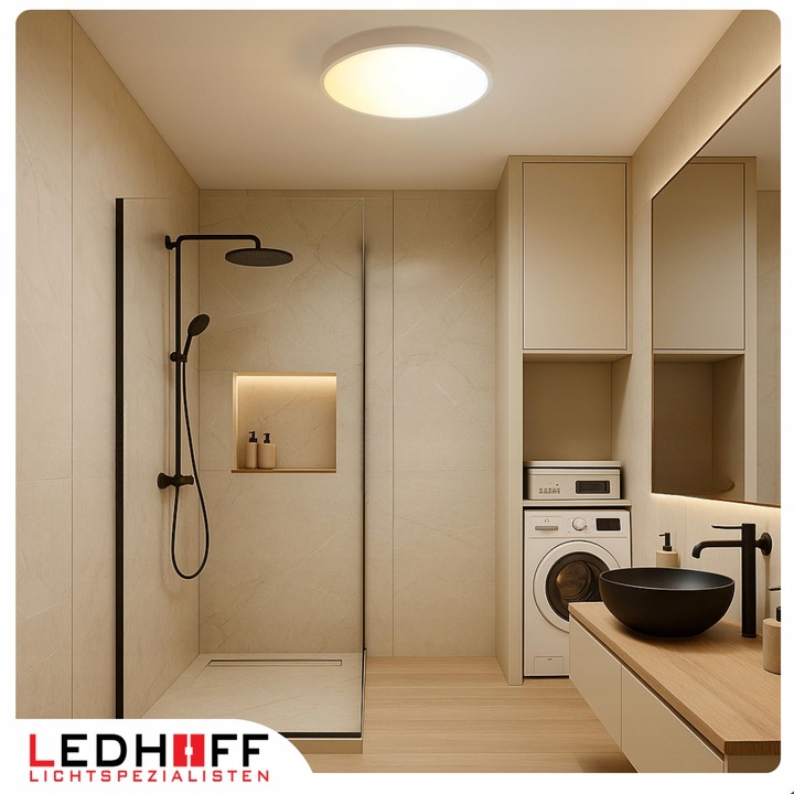 Lampa sufitowa Plafon LED 50cm OKRĄGŁY panel 3 barwy do łazienki