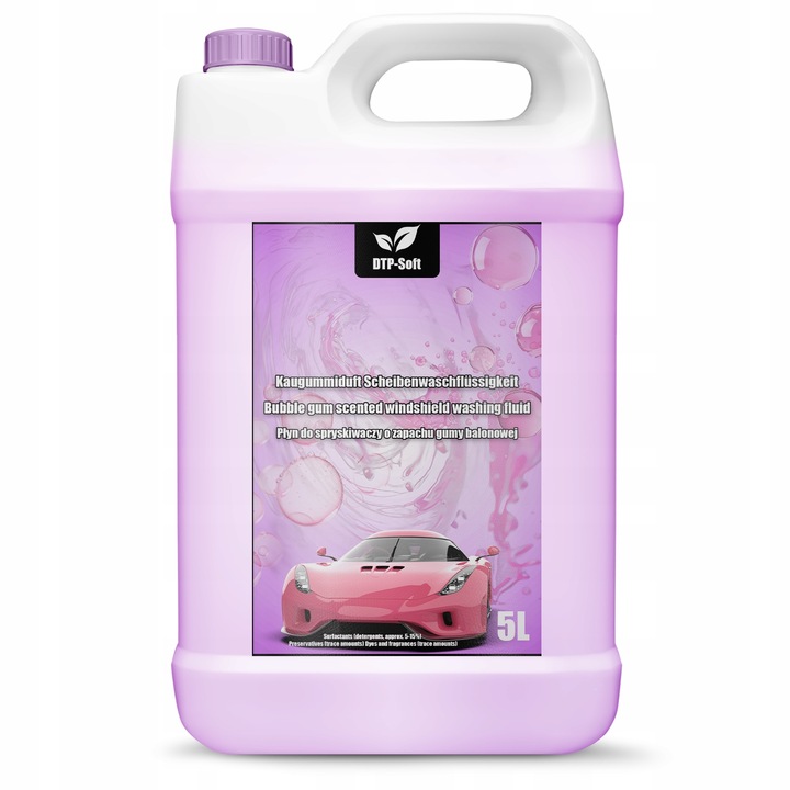 20L Płyn do spryskiwaczy Guma balonowa Sprysk letni 4 x 5 litrów PREMIUM