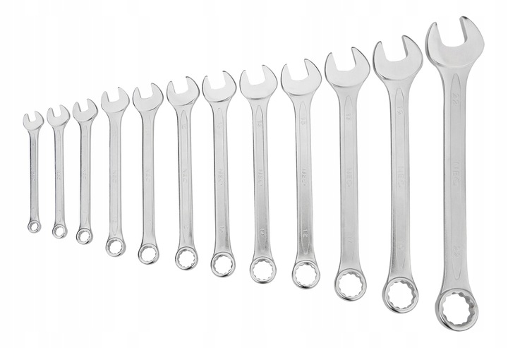 KLUCZE PŁASKO-OCZKOWE ZESTAW 12 SZTUK 6-22 mm NEO 09-752