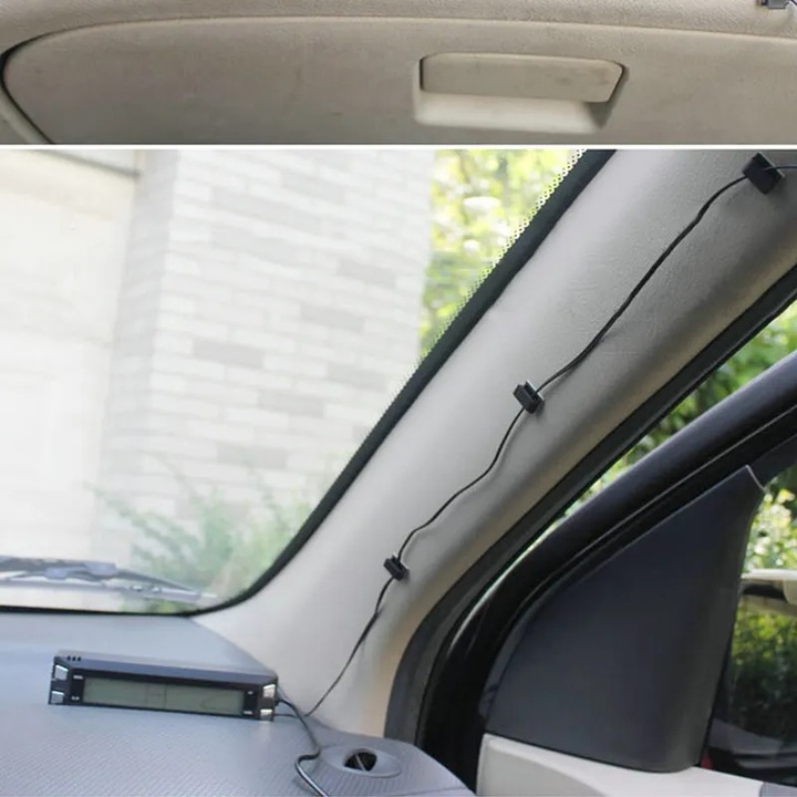 50x ORGANIZER UCHWYT KLIPS ZACISK DO KABLI