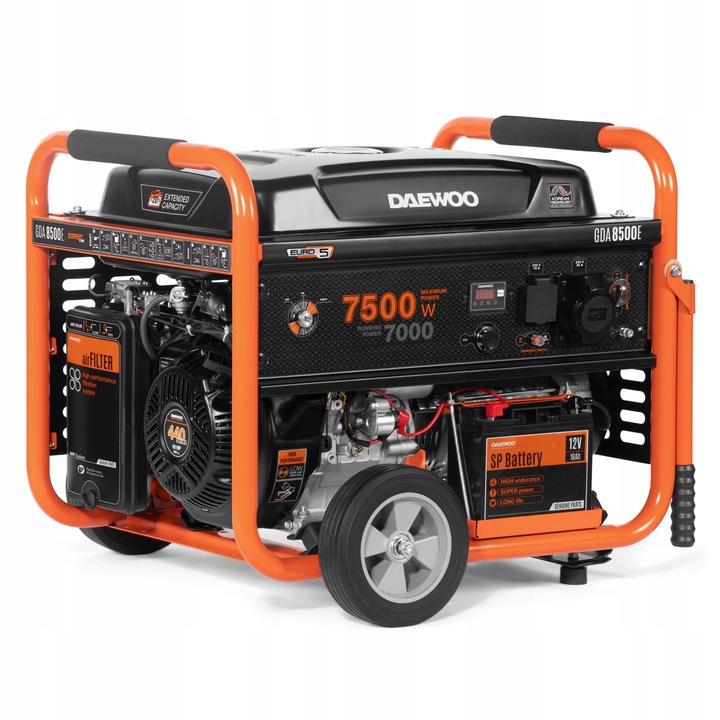 Agregat prądotwórczy Generator DAEWOO GDA 8500E 7.5kW 18KM 230V