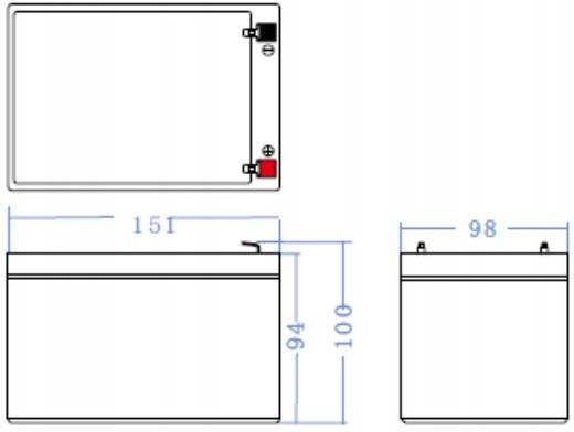 AKUMULATOR AGM VRLA GREENCELL do UPS 12V 12Ah
