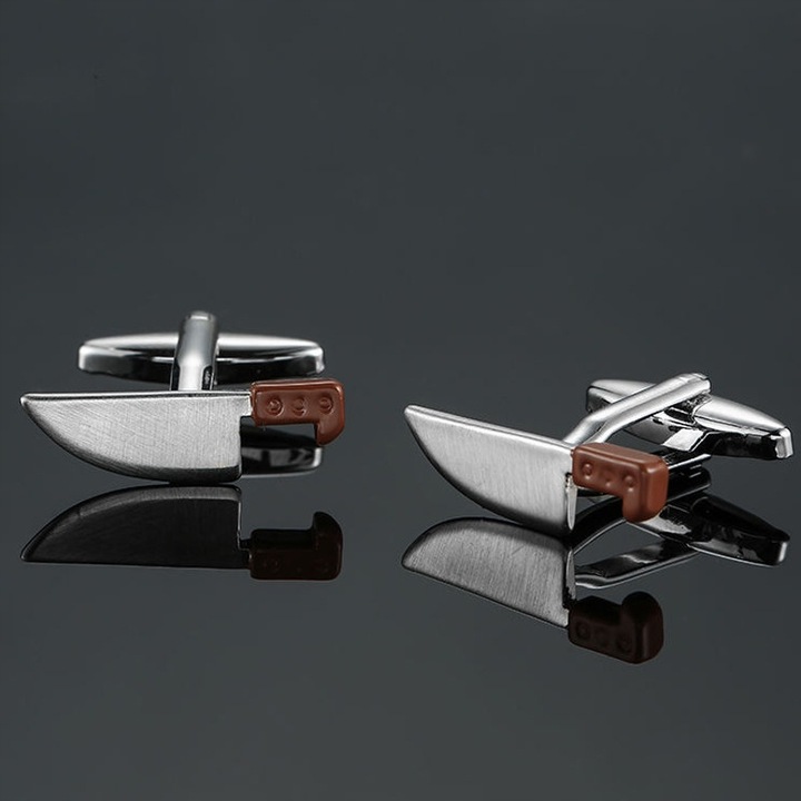 Spinki do mankietów wzór NOŻE