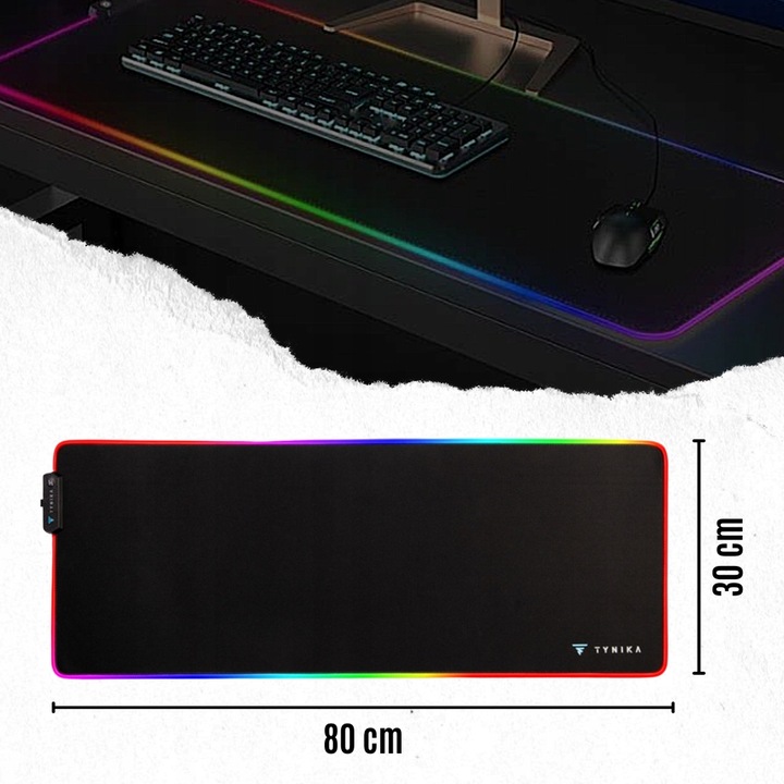 PODKŁADKA GAMINGOWA POD MYSZKE KLAWIATURE 80x30cm DLA GRACZY NA PREZENT