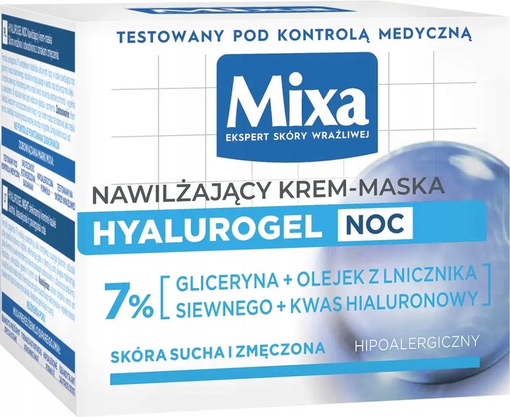 MIXA Hyalurogel Nawilżający Krem Maska 50ml