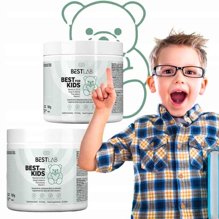 2x BestForKids Best Lab Witaminy Dla Dzieci Żelki BestLab Best For Kids