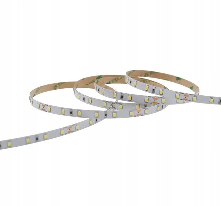 ZESTAW Taśma LED 6500K BIAŁA ZIMNA 5m - TAŚMA+ ZASILACZ+ PILOT+