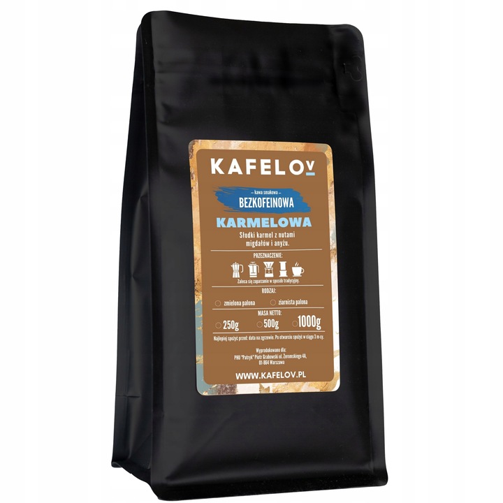 Kawa bezkofeinowa mielona 250 g KARMELOWA arabika