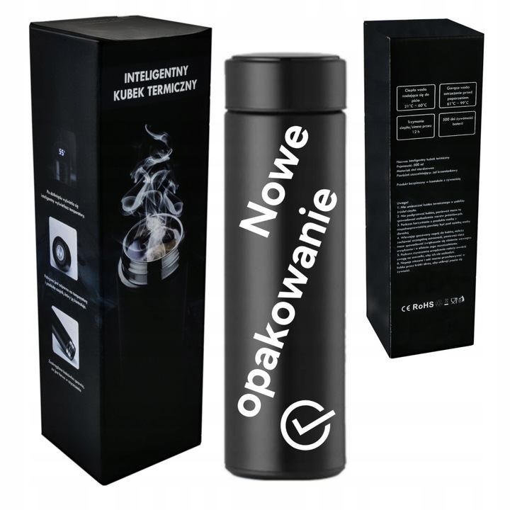 Kubek Termiczny z Czujnikiem Temperatury Grawer Prezent na Urodziny