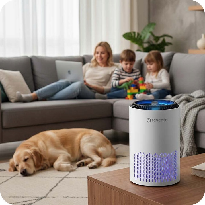 OCZYSZCZACZ POWIETRZA REVENTO PURO CICHY AROMATERAPIA TIMER + FILTR