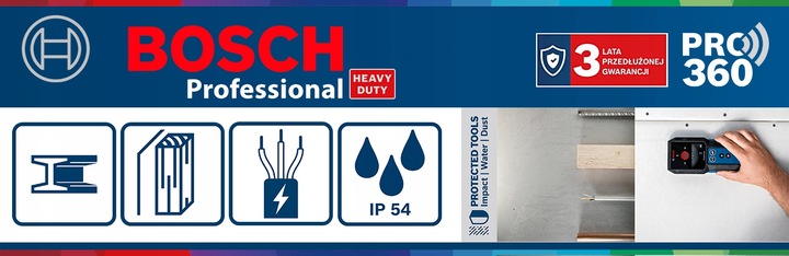 WYKRYWACZ METALI PRZEWODÓW DREWNA BOSCH cyfrowy detektor Bosch GMS