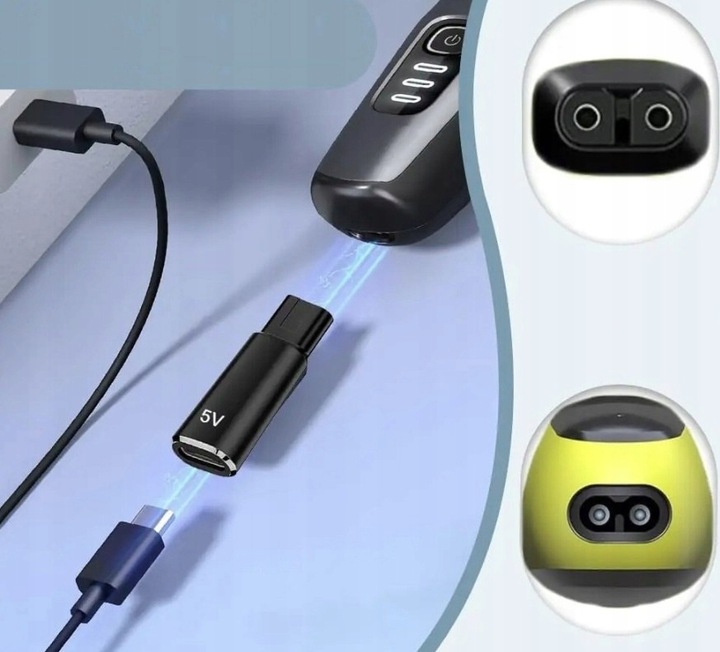 ADAPTER USB-C DO PHILIPS OneBlade QP2724 QP2824 QP2834 QP4530 QP4630