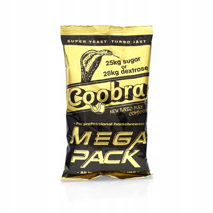 Drożdże Coobra Mega Pack na 25kg cukru cobra