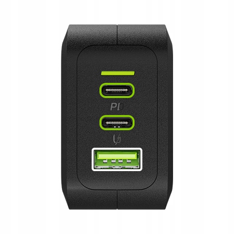 Szybka Ładowarka GC Power GaN 65W 2x USB-C PowerDelivery USB-A do telefonu